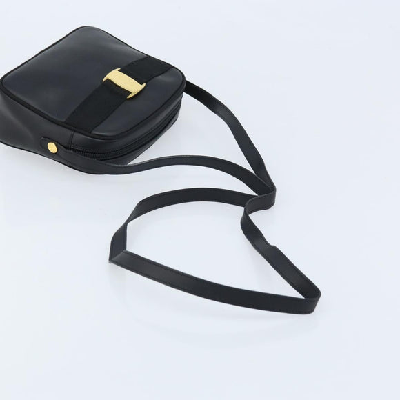 LOEWE Shoulder Bag Leather Brown Gold Auth bs33967