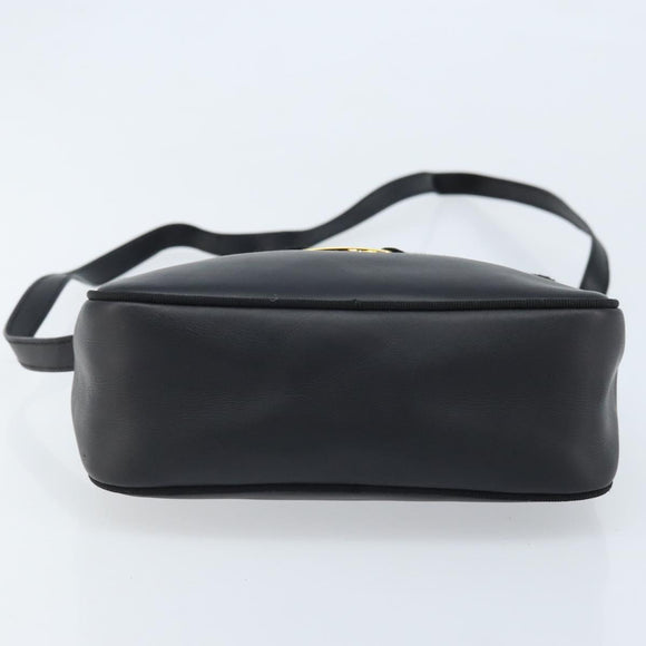 LOEWE Shoulder Bag Leather Brown Gold Auth bs33967