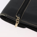 LOEWE Aktenkoffer Leder Schwarz Gold Auth bs33968-8