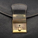 LOEWE Aktenkoffer Leder Schwarz Gold Auth bs33968-9