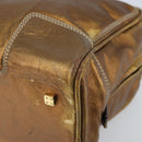 LOEWE Anagram Amazona 36 Handtasche Leder Goldfarben Auth bs33969-9