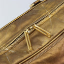 LOEWE Anagram Amazona 36 Handtasche Leder Goldfarben Auth bs33969-18