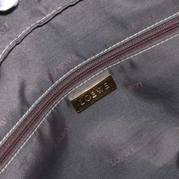 LOEWE Anagram Amazona 36 Handtasche Leder Goldfarben Auth bs33969