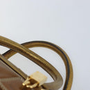 LOEWE Anagram Amazona 36 Handtasche Leder Goldfarben Auth bs33969-8