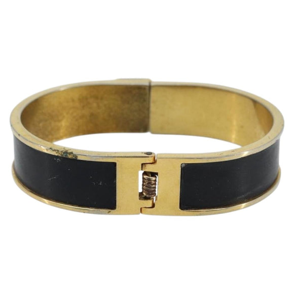 LOEWE Bangle Bracelet metal Black Auth bs33970