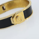 LOEWE Bangle Bracelet metal Black Auth bs33970-7