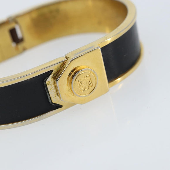 LOEWE Bangle Bracelet metal Black Auth bs33970