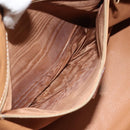 CELINE Macadam Canvas Hand Bag PVC Leather Brown Gold Auth bs33971-21