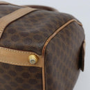 CELINE Macadam Canvas Hand Bag PVC Leather Brown Gold Auth bs33973-10