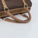 CELINE Macadam Canvas Hand Bag PVC Leather Brown Gold Auth bs33973-7