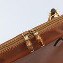 GUCCI Bambus Handtasche Leder Braun Gold 000 2058 0290 Auth bs33974-14