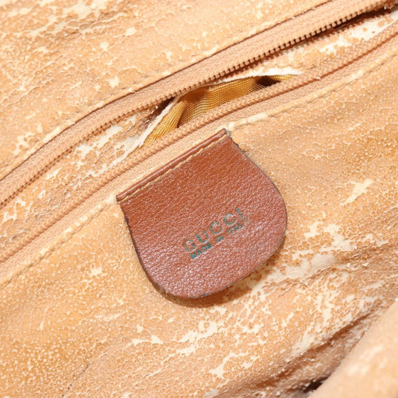 GUCCI Bambus Handtasche Leder Braun Gold 000 2058 0290 Auth bs33974