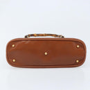 GUCCI Bambus Handtasche Leder Braun Gold 000 2058 0290 Auth bs33974-9