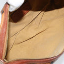 MCM Vicetos Logogram Hand Bag PVC Leather Brown Gold Auth bs33975-18