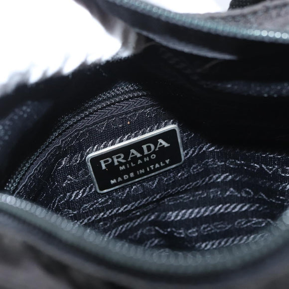 PRADA Shoulder Bag Nylon Black Auth bs33979