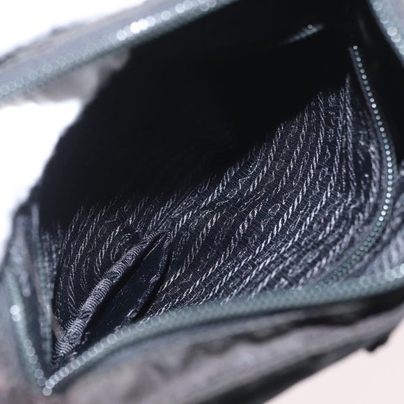 PRADA Shoulder Bag Nylon Black Auth bs33979