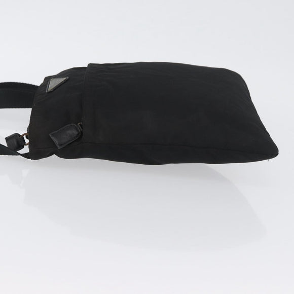 PRADA Shoulder Bag Nylon Black Auth bs33979