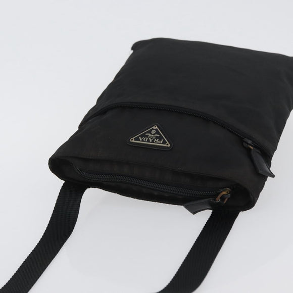 PRADA Shoulder Bag Nylon Black Auth bs33979