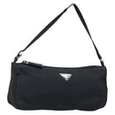 PRADA Accessoire-Etui Nylon Schwarz Silber Auth bs33980-1