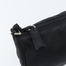 PRADA Accessoire-Etui Nylon Schwarz Silber Auth bs33980-15