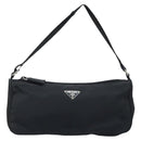 PRADA Accessoire-Etui Nylon Schwarz Silber Auth bs33980-2