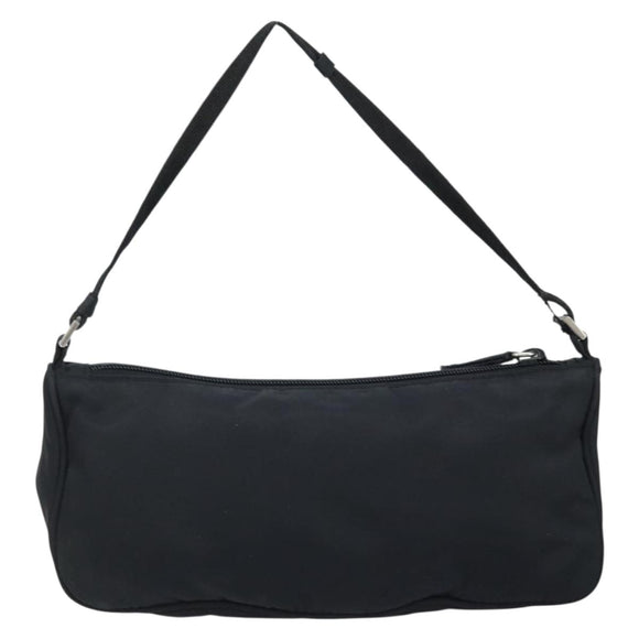 PRADA Accessoire-Etui Nylon Schwarz Silber Auth bs33980