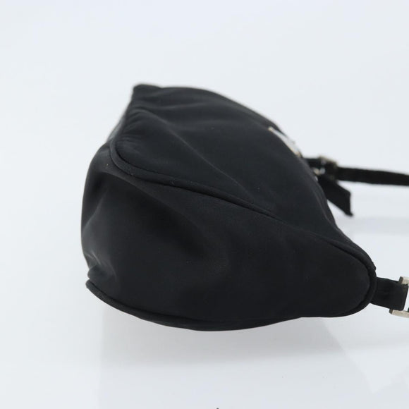 PRADA Accessoire-Etui Nylon Schwarz Silber Auth bs33980