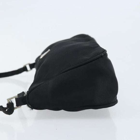 PRADA Accessoire-Etui Nylon Schwarz Silber Auth bs33980