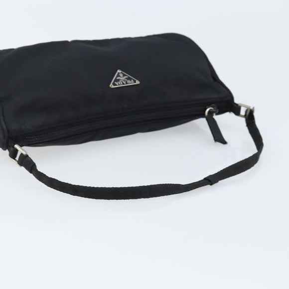 PRADA Accessoire-Etui Nylon Schwarz Silber Auth bs33980