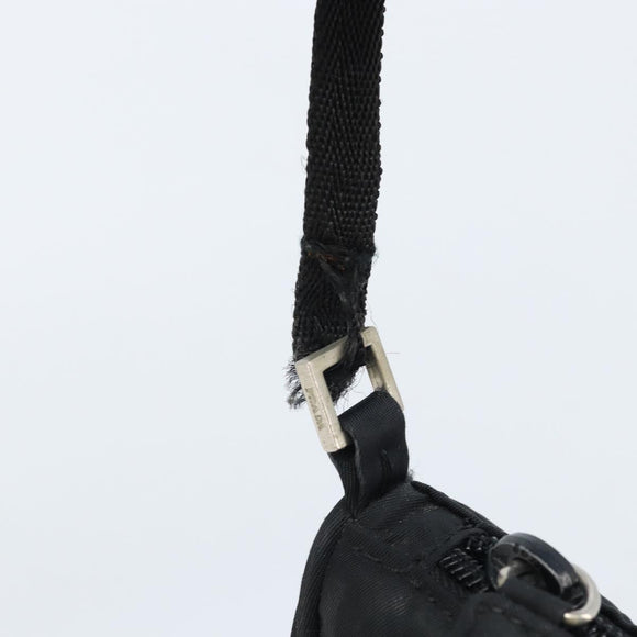 PRADA Accessoire-Etui Nylon Schwarz Silber Auth bs33980