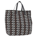 PRADA Hand Bag Nylon Black White Auth bs33981-1