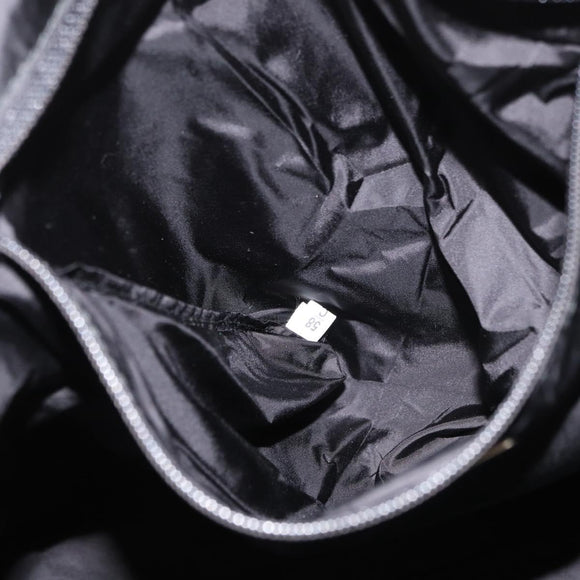 PRADA Hand Bag Nylon Black White Auth bs33981