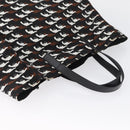 PRADA Hand Bag Nylon Black White Auth bs33981-6
