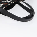 PRADA Hand Bag Nylon Black White Auth bs33981-7