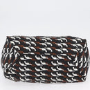 PRADA Hand Bag Nylon Black White Auth bs33981-9