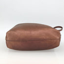 PRADA Hand Bag Leather 2way Bronze Silver Auth bs33982-5