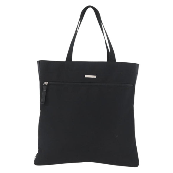 Salvatore Ferragamo Hand Bag Canvas Black Silver Auth bs33983