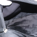 Salvatore Ferragamo Hand Bag Canvas Black Silver Auth bs33983-22