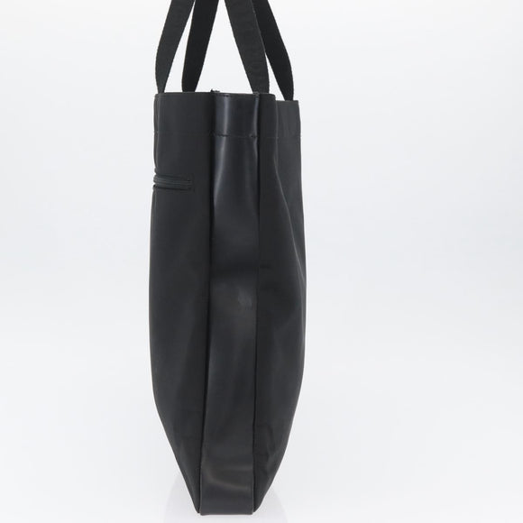 Salvatore Ferragamo Hand Bag Canvas Black Silver Auth bs33983