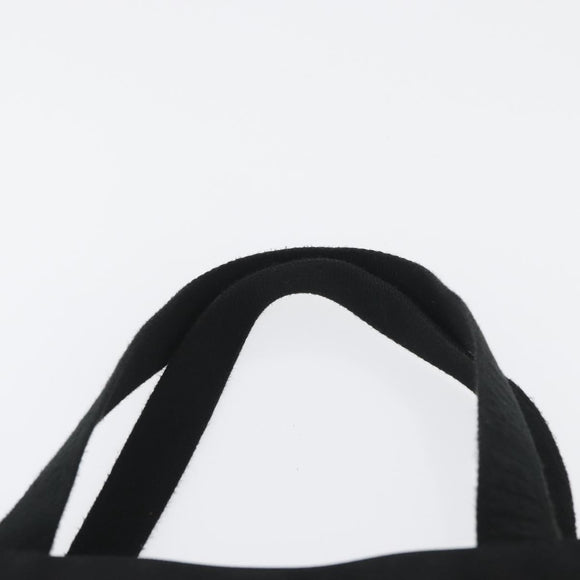 Salvatore Ferragamo Hand Bag Canvas Black Silver Auth bs33983