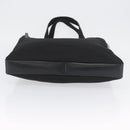 Salvatore Ferragamo Hand Bag Canvas Black Silver Auth bs33983-5