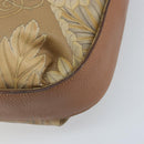 Salvatore Ferragamo Shoulder Bag PVC Canvas Beige Gold Auth bs33984-15