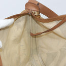Salvatore Ferragamo Shoulder Bag PVC Canvas Beige Gold Auth bs33984-17