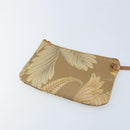 Salvatore Ferragamo Shoulder Bag PVC Canvas Beige Gold Auth bs33984-19