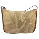 Salvatore Ferragamo Shoulder Bag PVC Canvas Beige Gold Auth bs33984-13