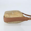 Salvatore Ferragamo Shoulder Bag PVC Canvas Beige Gold Auth bs33984-3