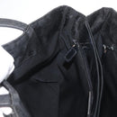 Christian Dior Hand Bag Nylon Black Silver Auth bs33989-19