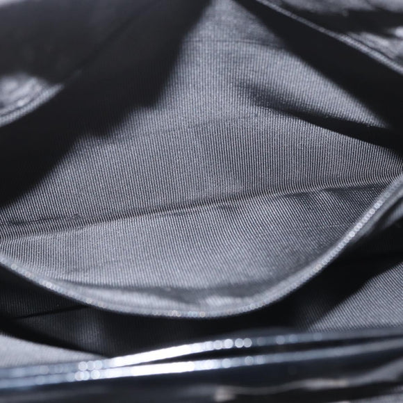 Christian Dior Hand Bag Nylon Black Silver Auth bs33989