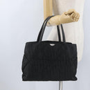 Christian Dior Hand Bag Nylon Black Silver Auth bs33989-26