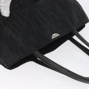 Christian Dior Hand Bag Nylon Black Silver Auth bs33989-6